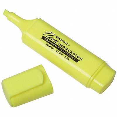 ABILITY ONE 7520010000000 Highlighter Wide Yellow Tip Chisel PK12