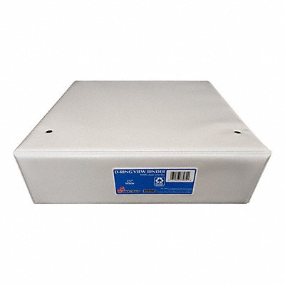 ABILITY ONE 7510010000000 3-Ring Binder D-Ring 2 1/2 White