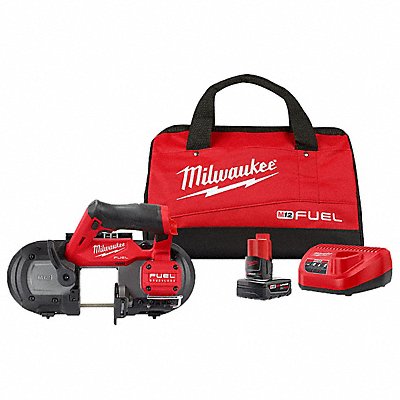 MILWAUKEE 252921XC Portable Band Saw Kit 30 9/16 in L 12VDC