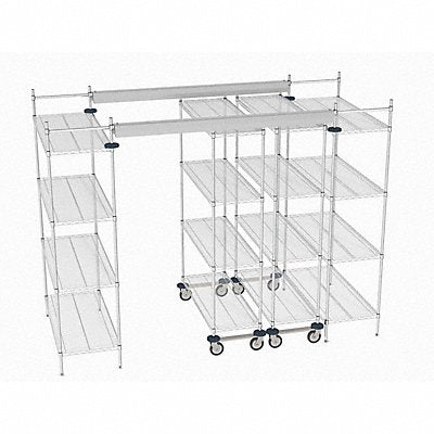 METRO TT10E2148M1848C Overhead Track Shelving Complete Kit