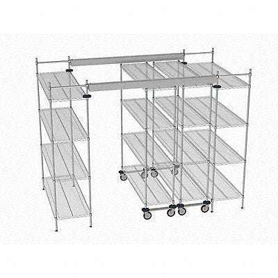 METRO TT10E2160M1860C Overhead Track Shelving Complete Kit