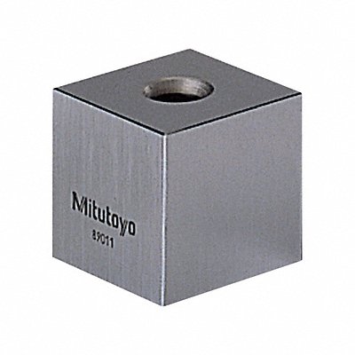 MITUTOYO 614-201-531 CAL Calibrated Gauge Block: Square, 1.0 in Nominal Size, 4 µin Tolerance, ASME 0 Grade