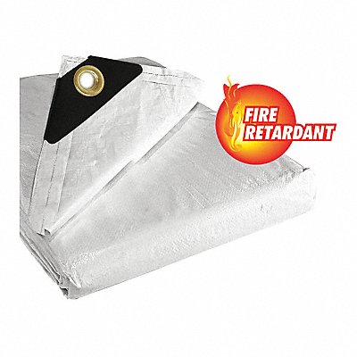 JAYDEE BOEN CT2030 White Tarps FR 10x10 Weave 20X30 ft