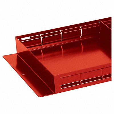 WEATHER GUARD 617 Tote Tray 26-1/2 in L Steel Red