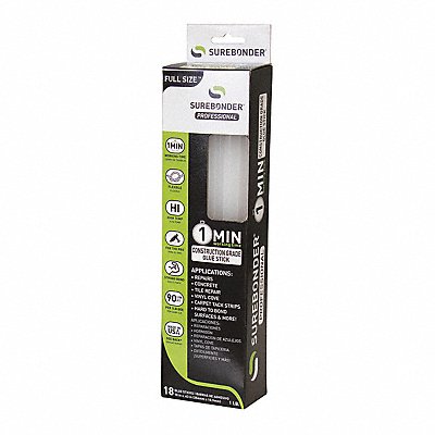 SUREBONDER CG3R10 Hot Glue Sticks 1 Minute 7/16 x 10