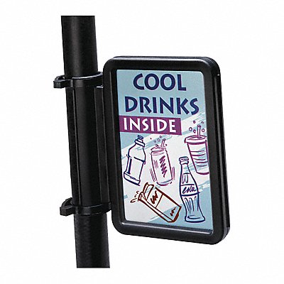COMMERCIAL ZONE PRODUCTS 7603016 Sqawker Sign Holder 6 pcs. Black