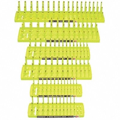 HANSEN 92016 Socket Tray Set Yellow Plastic