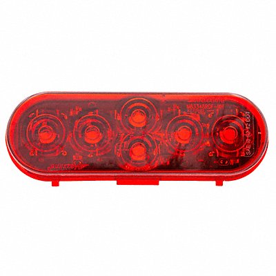MAXXIMA M63348RDFMH LED Red Oval Stop/Tail/Turn Lens