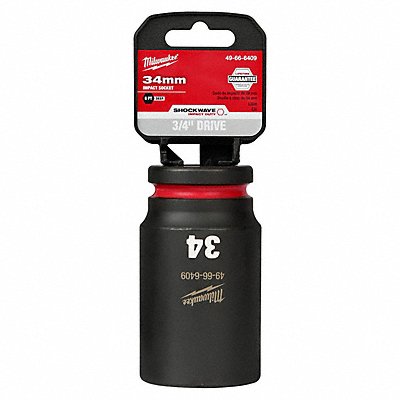 MILWAUKEE 49666409 Deep Impact Socket Steel 34 mm
