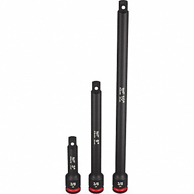 MILWAUKEE 49666714 Impact Extension Set Steel Blk Phosphate