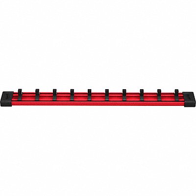 MILWAUKEE 49666734 Socket Rail Red/Blk For Socket Size 1/4