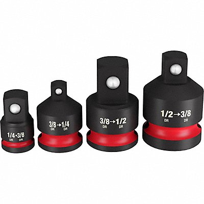 MILWAUKEE 49666742 Impact Adaptor Set Steel Blk Phosphate