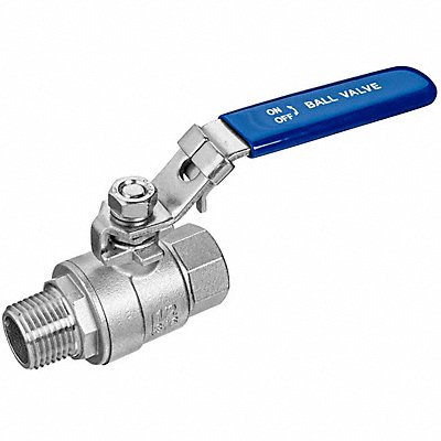 USA INDUSTRIALS ZUSAValve155 Manual 2-Way Ball Valve NPT 304 SS