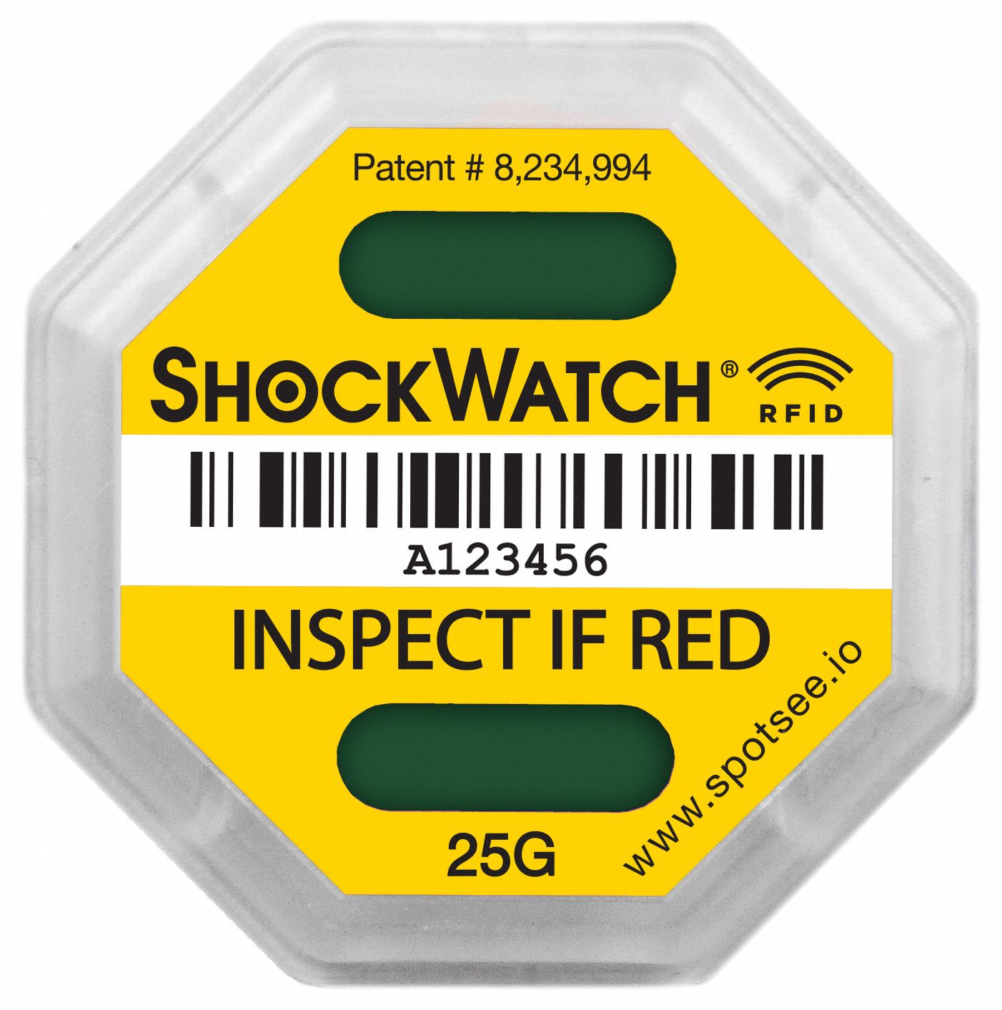 SHOCKWATCH SWRFID25G RFID Impact Tag Field-Armable 25G PK100