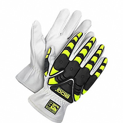 BDG 2011870XL Leather Gloves Black/White/Yellow XL