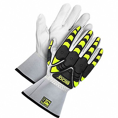 BDG 2011873X3LK VF Lthr Gloves Blk/W/Y 3X 61JZ09 PR