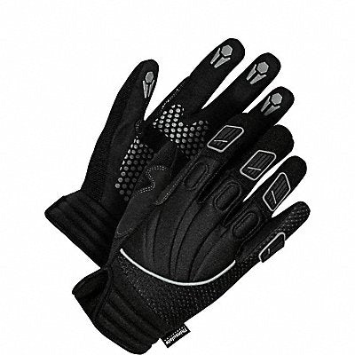 BDG 209104SK VF Lthr Gloves Blk/W/Y S 61JZ22 PR
