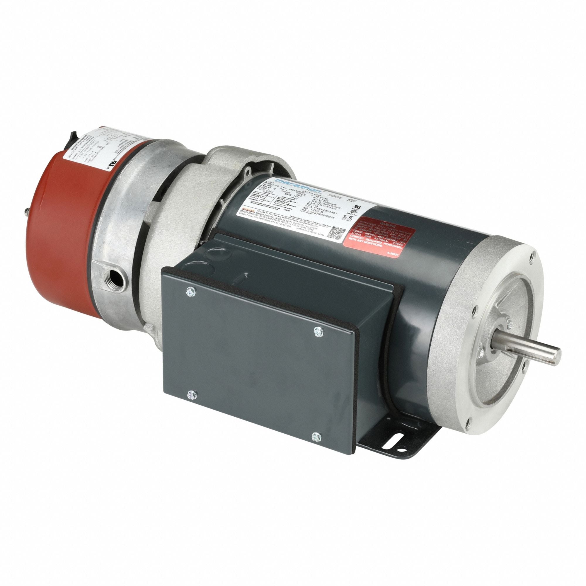 MARATHON MOTORS 056B17F5330 Brake Motor Single Phase 1-1/2hp 1725RPM