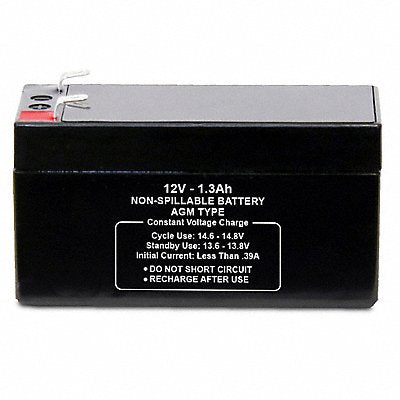 GRAINGER 47035 Sealed Lead Acid Battery 12V 1.3Ah AGM