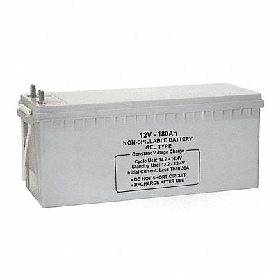 GRAINGER 47047 Sealed Lead Acid Battery 12V 180Ah GEL