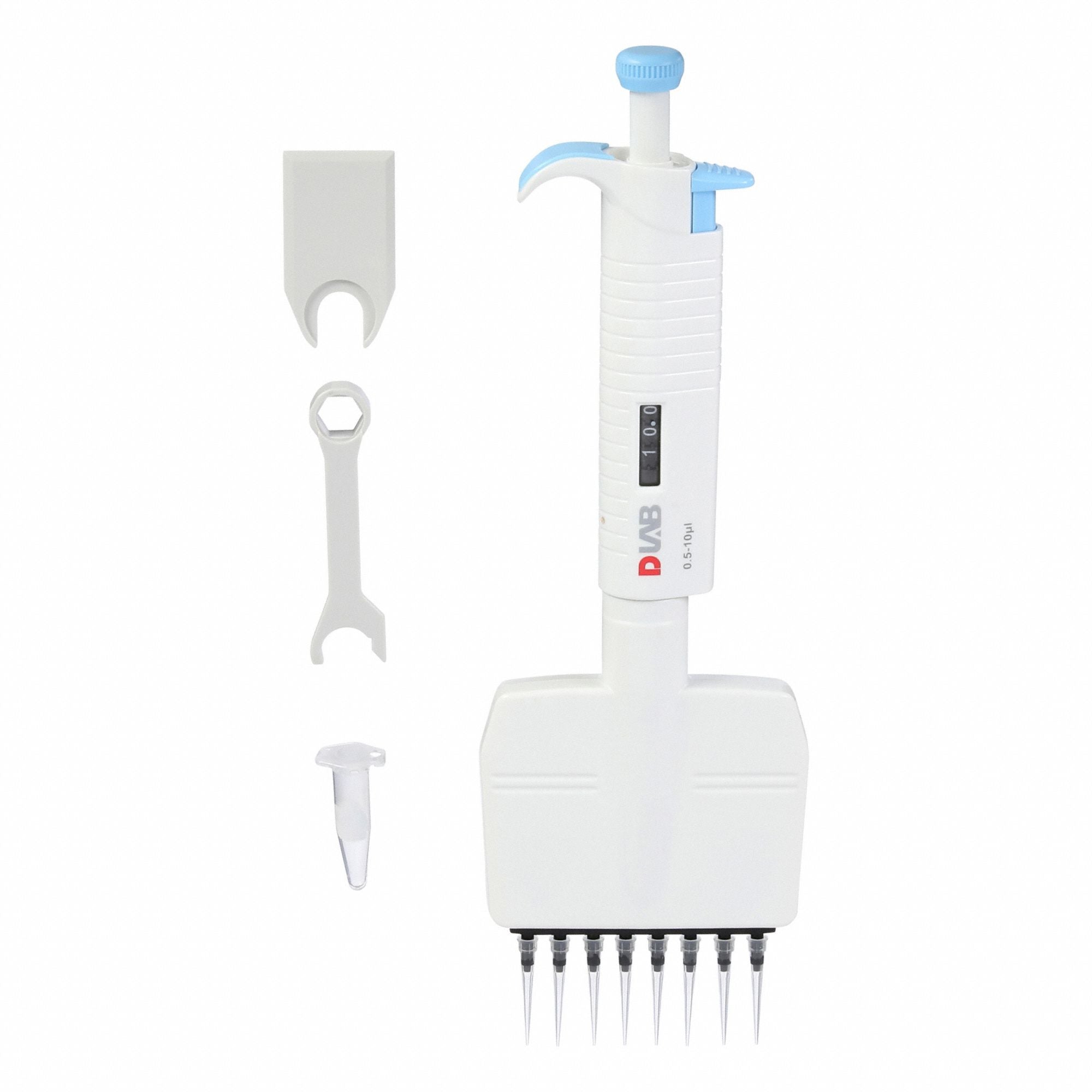 DLAB 61TA99 Micropipette Plus 8 Chan 0.5-10uL