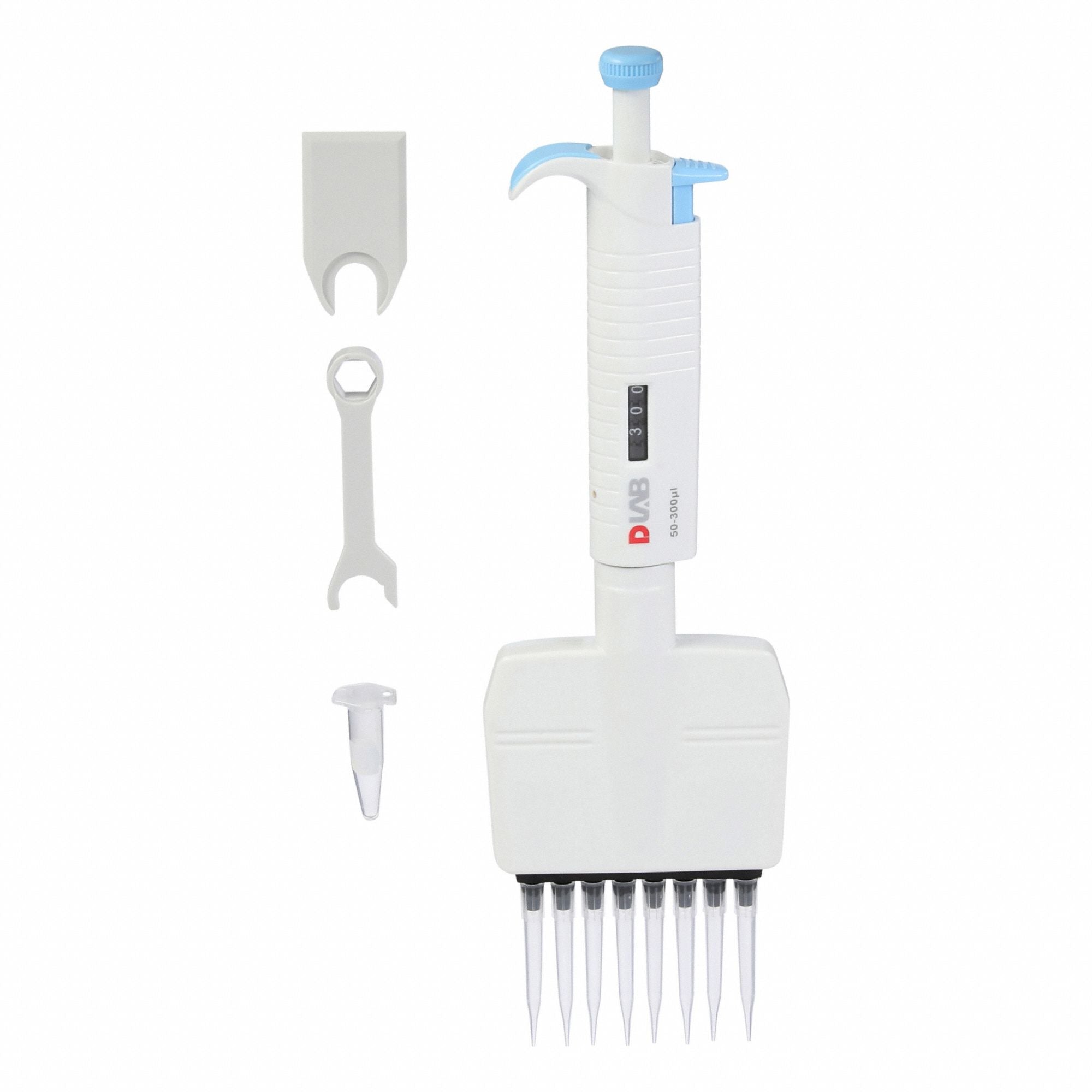 DLAB 61TC02 Micropipette Plus 8 Chan 50-300uL