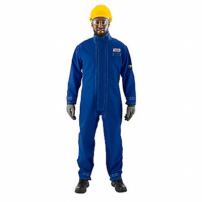 ALPHATEC 66677 K3046 Coverall Nomex Blue L Hook & Loop
