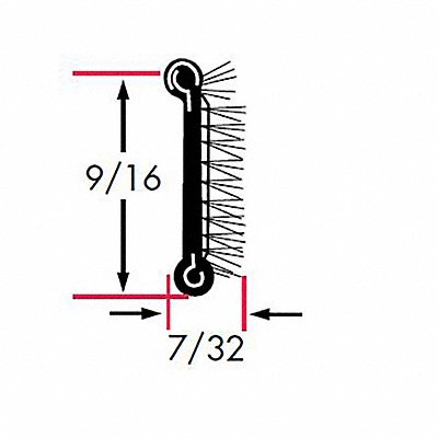 FAIRCHILD 01994X2 Edge Grip Seal Beltline WRSTP 8 ft Flex