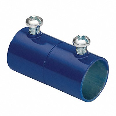 BRIDGEPORT FITTINGS 243SBLU Set Screw Coupling EMT Steel 1 1/4 Trade