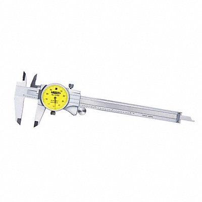 INSIZE 13186 Dial Caliper 0 to 6 in Stainless Steel