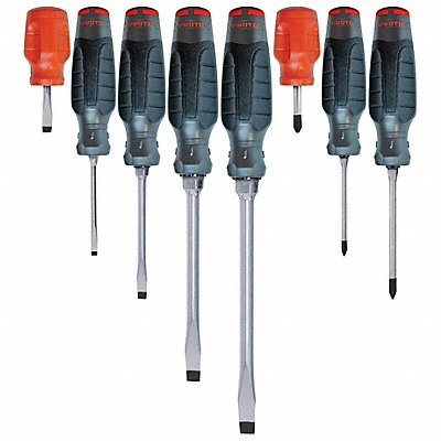 PROTO J1208SCPF Screwdriver Sets Cushion Grip 8 Pieces