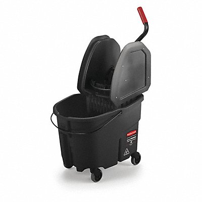 RUBBERMAID COMMERCIAL PRODUCTS 1863898 Mop Bucket and Wringer Black 8 3/4 gal