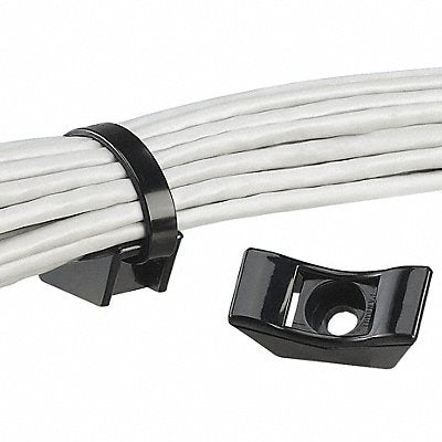 PANDUIT TMEHS25Q0 Cable Tie Mount Heavy Duty Blk PK25