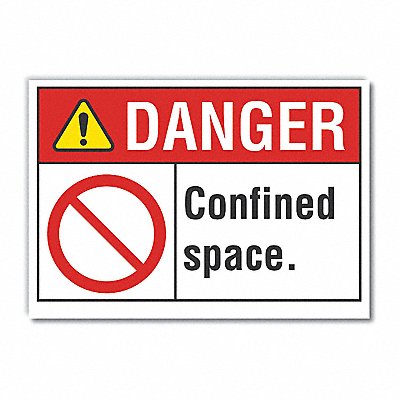 LYLE LCU40114ED10x7 Danger Sign 7 inx10 in Non-PVC Polymer