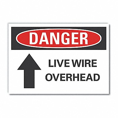 LYLE LCU40189ED14x10 Danger Sign 10in x 14in Non-PVC Polymer
