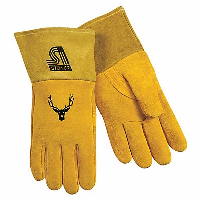 STEINER INDUSTRIES 02276S Welding Gloves MIG Application Yellow PR