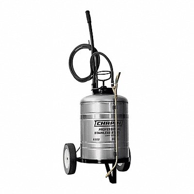 CHAPIN 6300 Cart Sprayer 6 gal Stainless Steel
