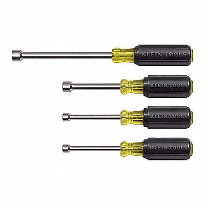 KLEIN TOOLS 633 Nut Driver Set 8 3/4 L 3 L Shank