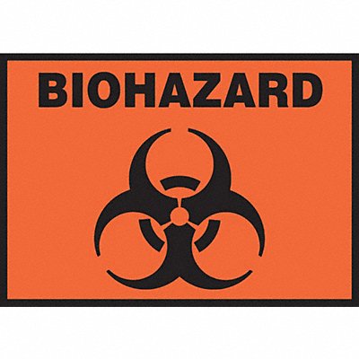 ACCUFORM LBHZ506VSP Sign Biohazard 3-1/2 x 5 PK5
