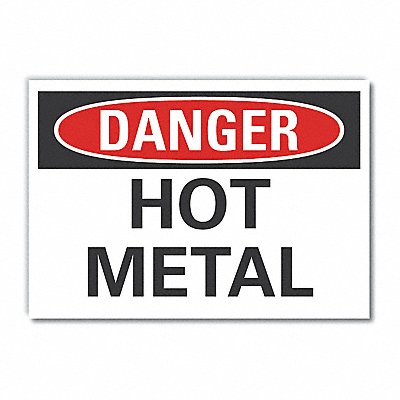 LYLE LCU40327ED14x10 Danger Sign 10in x 14in Non-PVC Polymer