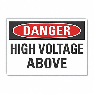 LYLE LCU40406ED10x7 Danger Sign 7 in x 10 in Non-PVC Polymer