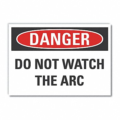 LYLE LCU40430RD5X35 Welding Danger Reflective Label 3.5in x 5in