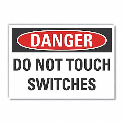 LYLE LCU40444ED10x7 Danger Sign 7 in x 10 in Non-PVC Polymer