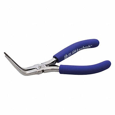 TECHNIK 10953 Pliers Bent Needle Nose 6 Serrated