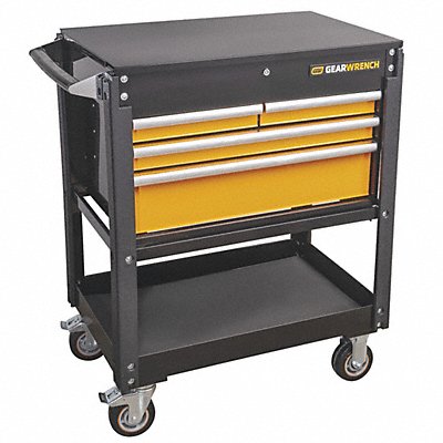 GEARWRENCH 83168 Black N Orange Utility Cart 21 4 Drawer