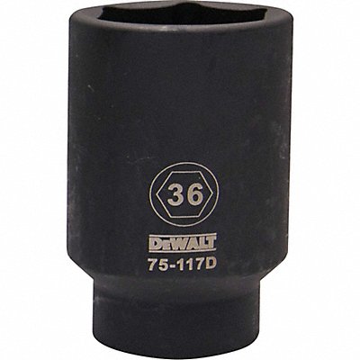 DEWALT DWMT75117OSP Drive Impact Socket 6PT 1/2in 36 mm