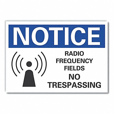 LYLE LCU50062ND10X7 Radio Fields Notice Lbl 7x10in Polyest