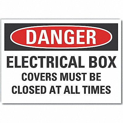 LYLE LCU40642ED10x7 Danger Sign 7 inx10 in Non-PVC Polymer