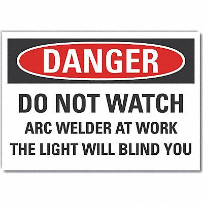 LYLE LCU40665ND14X10 Welding Danger Lbl 10inx14in Polyester