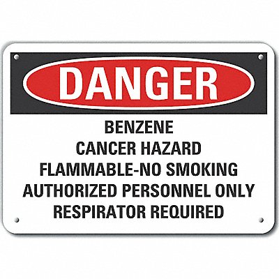 LYLE LCU40707NA10X7 Danger Sign 7 in x 10 in Aluminum